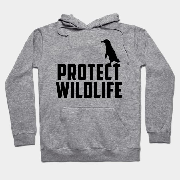 protect wildlife - penguin Hoodie by Protect friends